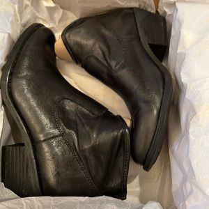 Black Sofft booties. Only worn once for a few hours. In original box. Size 7.5